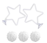 Betta Enrichment Toys - 2-Piece Exercise Interactive Suction Ring,Betta Training Rings for Fish Tank - for Play Training Swimming Feeding Entertainment Habitat Keepers