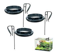 Betta Feeding Ring Accessory - 3 Pieces Easy Snap-on Floating Round Circle,Feeder Ring for Aquarium | for a Rimless Aquarium with Guppies and Turtles in Freshwater Environment