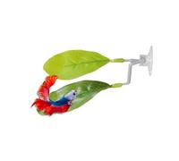 Betta Fish Accessories, With Interactive Betta Leaf Design,11.5x6cm, Bet-ta Toys, Suction Cup Interactive Leaf Bed, Secure Suction Design, For Resting Playing Breeding Spawning Small Shrimp Guppy
