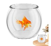 Betta Fish Aquarium - Compact Fish Aquarium, Mini Aquatic Container | Feature for Home Decorative, Table Desktop Accent, Permanent Lightweight Design, Elegant Habitat Choice p