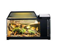 Betta Fish Aquarium with LED Lighting Filtration Integrated Intelligent Filtration System with Thermal Monitoring for Betta, Guppy, Shrimps and Medusa Decoration