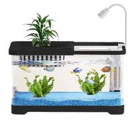 Betta Fish Aquariums Feeder Bowls Home Decor Guppy Jellyfish Snails Turtle