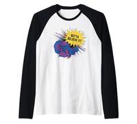 Betta Fish Design - Betta Believe Pun Aquatic Humor Art Raglan Baseball Tee