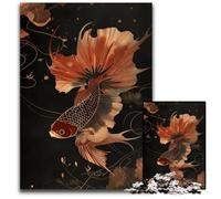Betta Fish Elegance 1000 Piece Jigsaw Puzzles for Adults Challenging Puzzles Ideal for Family Fun Relaxation 1000 PCS(38x26cm)