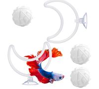 Betta Fish Enrichment Toys 2-Piece Exercise Interactive Suction Ring