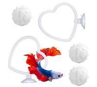 Betta Fish Enrichment Toys 2-Piece Exercise Interactive Suction Ring