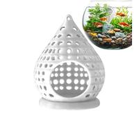 Betta Fish Hammock - Eliminate Tank Current Exhaustion Problems, Water Resting Style, Flow Through Porous Structure + Floating Pellet Tray, Hiding Place