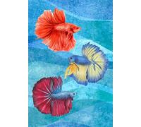 Betta Fish Journal for Fish Lovers Diary/Notebook - Betta Fish Pictures on Every Page! 6x9 120 Lined Pages