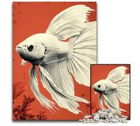 Betta Fish Poster 1000 Piece Jigsaw Puzzles for Adults Challenging Puzzles Ideal for Family Fun Relaxation 1000 PCS(75x50cm)