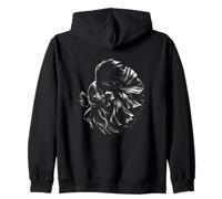 Betta fish siamese fighting aquatic beauty Zip Hoodie