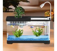 Betta Fish Tank, Aquarium Starter Kit, Fish Tanks And Aquariums, High Transparency Acrylic Rectangular Tank, With LED Light, For Betta, Shrimp, Turtle