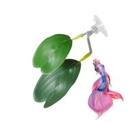Betta Fish Tank Decor | Suction Cup Leaf Interactive Toys,Betta Fish Resting Aquarium Decor - for Shrimp Guppy Cichlid Enrichment Resting Playing Breeding Spawning Sleeping
