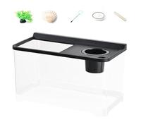 Betta Fish Tank - Hydroponic 360° High-Transparency Aquarium for Home and Workplace Landscaping, Ideal for Tabletop and Entryway Décor