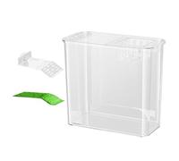 Betta Fish Tank | Transparent Fish Terrarium Decor | Aquatic Turtle Tanks and Aquariums - for Amphibians Reptile Tortoise Frog Crayfish Hermit Crabs