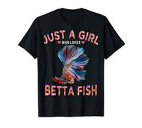 Betta Fish Tee For Women Just A Girl Who Loves Betta Fish T-Shirt