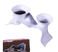 Betta Fish Tunnel - Aquarium Betta Tunnel | Curved Underground Cave | Underwater Tank Decorative Accessory | Ideal For Fish Environment & Shrimp Habitat | Tank Decorations Safe Toys