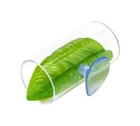 Betta Fish Tunnel, Aquarium Decor Cave, Swim Tube with Leaf Pad, Acrylic Shelter Design, Cozy Fish Tank Decoration, for Spawning, Breeding, Resting, and Betta Play