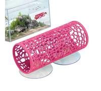 Betta Fish Tunnel,Small Safe Suction Shelter Fish Tank Decor - Betta Habitat Resting Shelter Ornament | for Aquatic Pets Cichlids Crayfish Home Dorm Apartment
