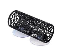 Betta Fish Tunnel With Suction Cup - Hollow Tube Aquarium Hammock Cave | Safe Floating Shrimp Shelter For, Crayfish, And Reptiles, 3.9" X 1.7" Tank Decoration, ABS