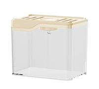 Betta Fishtank - 4.72 x 3.15 x 3.94 inches Top Ventilation Hole Design, Colourful LED Light Aquarium, Long-Lasting Efficieent Desktop Bowl | Home and Offices Room Decor, Small Fish Tank for Betta Fish