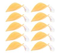 Betta Floating Leaf Pad with Suction Cups Leaf-shaped Resting Spot | Natural Habitat Simulation, Smooth Surface Safety, Lifelike Yellow Design, for Betta Nests and Amphibian Tanks