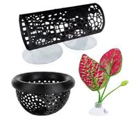 Betta Hammock, 3 pcs Aquarium Decoration Accessories for Tropical Fish Tank, Betta Fish Accessories Set of Three with Multiple Sizes, Suitable for Various Aquarium Setups