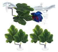Betta Hammock, 3 Pcs Betta Fish Leaf Pad Realistic Silk Aquarium Plants