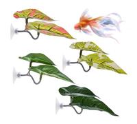 Betta Hammock,Breeding Leaf Aquarium Ornament | Fish Tank Spawning Grounds Set Of 4, Natural- Guppy Breeding Bed For -Decoration