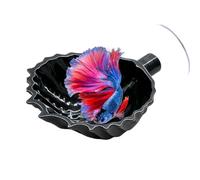 Betta Hammock for Aquarium | Floating Shell Shaped Suction Cup Pad - Betta Fish Shell Bed | for Snails Frogs Goldie Guppy Koi Reptile Pet Tank Aquarium Home Breeding Area
