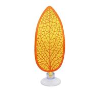 Betta Hammock Leaf Fish Resting Bed with Suction Cup Aquarium Decoration for Betta Spawning and Breeding in Freshwater Tanks Yellow
