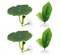 Betta Hammock Leaves, Adjustable Suction Cup, Soft Rest Pad and NaturalHabitat Tank Decoration for Breeding , Suction Holder, Comfortable Aquarium for Betta