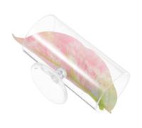 Betta Hide Tunnel Aquarium Acrylic Spawning Bed for Fish and Shrimp | Easy Install Hideout, Realistic Leaf Style, Decorative Aquarium Ornament, Natural Look for Breeding Tanks