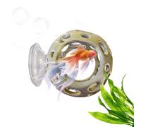 Betta Hideaway, Small 3D Printed Fake Rocks Suction Cup Hiding Cave, Betta Habitat Resting Shelter Ornament, for Aquatic Pets Cichlids Crayfish Dorm Apartment Office
