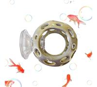 Betta Hideaway,Suction Cup 3D Printed Fake Rocks Cave | Betta Shrimp Hiding Habitat Decoration - for Aquatic Pets Crayfish Home Dorm Apartment Office
