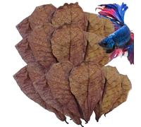 Betta Leaves - Aquarium Almond Leaves | Fish Tank PH Conditioner | Betta Shrimp Leaves Natural Aquarium Additive, Turtle Tank PH Balancer, Shrimp Catfish Frog Habitat Accessory