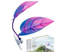 Betta Leaves Hammock Betta Leaves Simulated Aquarium Decor Bed Fish Leaves Small Tank Fish Tank Plants with Suction Cup Vivid for Fish