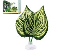 Betta Leaves Hammock- PVC | Artificial Aquatic Plant Foliage | Safe Easy Installation Fake Breeding Cave | Betta Hammock | Betta Bed Aquarium Decorations | For Home Dorm Office Apartment Bedroom Livin