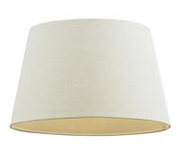 Betta Lighting Decorative Table/Floor Lampshade - 18-Inch Empire Drum Lamp Light Shade in Cream Fabric - 40W E14/B22 Candle Incandescent or LED (Not Included)