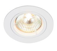 Betta Lighting Recessed Lighting - GU10 LED Spotlights for Ceiling - IP20 Downlights Mains Powered Ceiling Spots for Kitchen Bedroom Lounge - Halogen or LED - Fixed Version, Gloss White