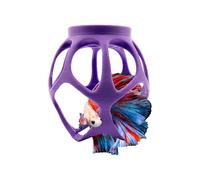 Betta Nest Floating Swim Through Toy for Betta Fish, Exercise and Enrichment Hideout, Aquarium Tank Decor Accessory (Lavender Bliss, Classic)