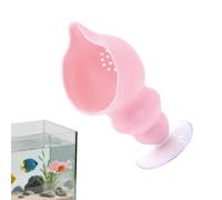 Betta Resting Spot - Floating Shell Shaped Pad with Suction Cup | Betta Fish Shell Bed | for Shrimp Snails Frogs Goldfishes Guppy Koi Reptile Pet Tank Aquariums Area Home