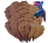 Betta Shrimp Leaves - Frog Habitat Leaves to Enhance Immunity, pH Balance Accessories Water | Almond Leaves for Betta Fish, Comfortable, Lizards