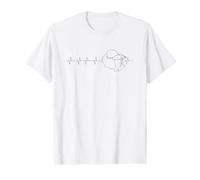 Betta Siamese Fighting Fish Heartbeat ECG Pulse Line Value Graphic T-Shirt