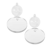 Betta Training Mirror Acrylic Decor 2 Sets with Suction Cup | Easy Setup for Glass Tank Walls, Space Saving Desktop Use, Modern Design for Betta Keepers