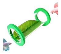 Betta Tunnel Floating Place with Leaf Cave and Shrimp | for Aquarium Acrylic Tunnel for Small Fish Tank Retreat, Playground, Stress Relief, Landscape Decor