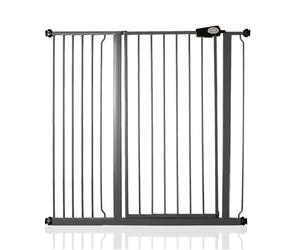 Bettacare 107.5 cm - 115 cm, Slate Grey, Extra Tall 104 cm Height, Pressure Adjustment Stair Gate, Baby Gate