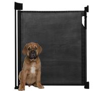 Bettacare Advanced Retractable Dog Safety Gate, Black, Up to 120cm Wide, Retractable Pet Safety Gate, Roller Blind Safety Barrier, Advanced Locking System