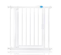 Bettacare Auto Close Baby Gate, White, 75cm - 82cm, Pressure Fit | No drilling required, one-handed opening, double locking, auto-close, easy install.