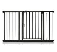 Bettacare Auto Close Pet Gate, 125.4Cm - 132.4Cm, Matt Black, Pressure Fit Stair Gate For Dog & Puppy