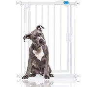 Bettacare Auto Close Pet Gate, 61cm - 66.5cm, White, Extra Narrow, Narrow Pressure Fit Stair Gate for Dog & Puppy, Safety Barrier for Narrow Doors Hallways and Spaces, Easy Installation